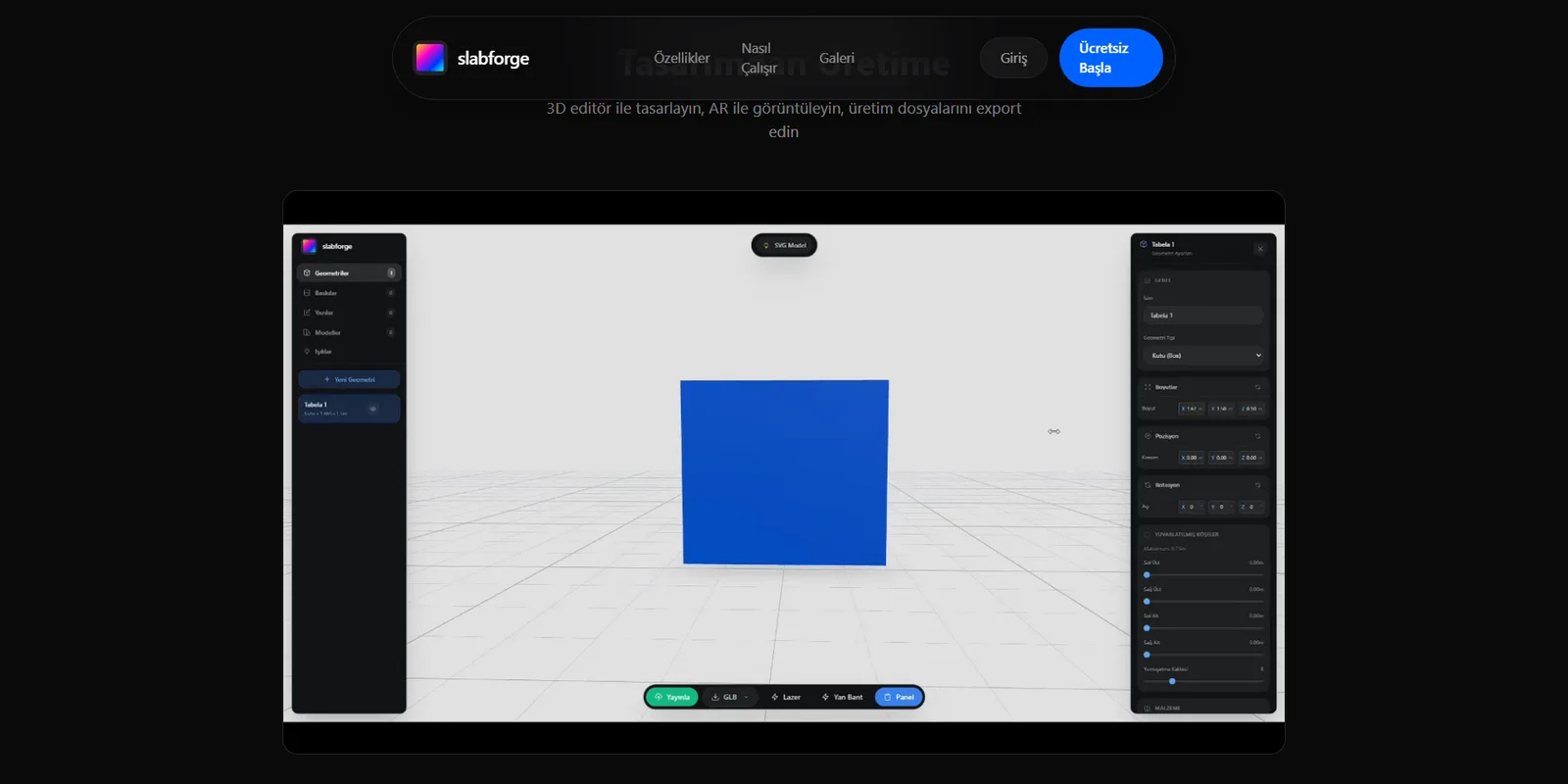 Slab Forge — ekran 1